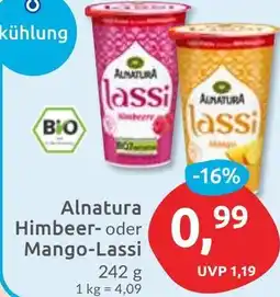 Budni Alnatura Himbeer oder Mango-Lassi Angebot