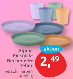 Budni Alpina Picknick Becher oder Teller Angebot