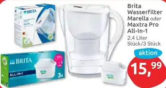 Budni Brita Wasserfilter Marella oder Maxtra Pro All-In-1 Angebot