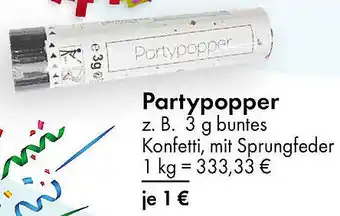 TEDi Partypopper Angebot