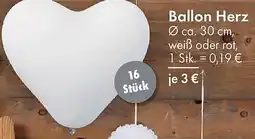 TEDi Ballon Herz Angebot