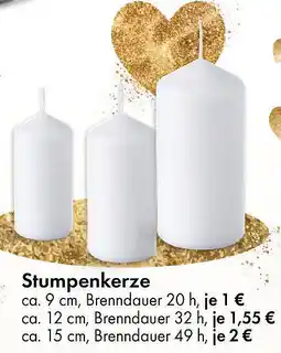 TEDi Stumpenkerze Angebot