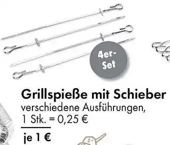 TEDi Grillspieße mit Schieber Angebot