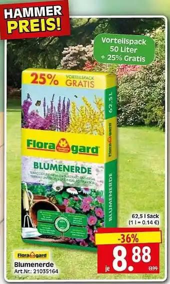 Wreesmann Flora gard Blumenerde Angebot