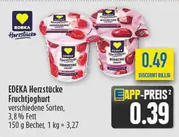 diska EDEKA Herzstücke Fruchtjoghurt Angebot
