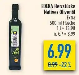diska EDEKA Herzstücke Natives Olivenöl Extra Angebot