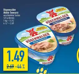 diska Rügenwalder Mühle Teewurst Angebot