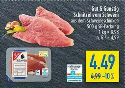 diska Gut & Günstig Schnitzel vom Schwein Angebot