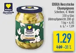 diska EDEKA Herzstücke Champignons Angebot