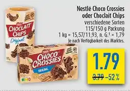 diska Nestlé Choco Crossies oder Choclait Chips Angebot