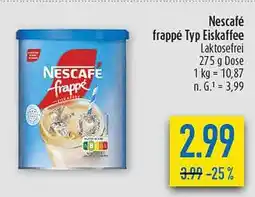 diska Nescafé frappé Typ Eiskaffee Angebot