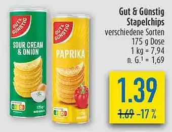 diska Gut & Günstig Stapelchips Angebot