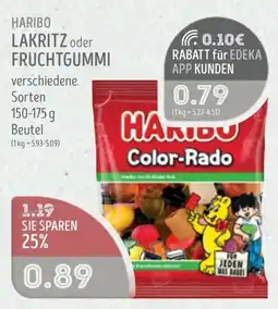 Edeka Struve HARIBO LAKRITZ oder FRUCHTGUMMI Angebot