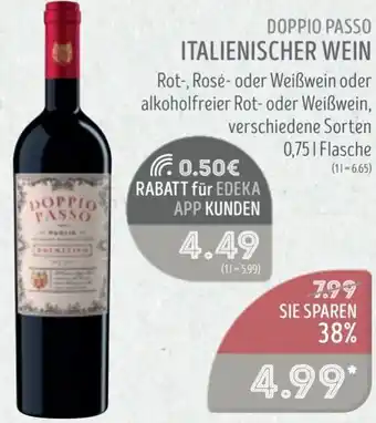 Edeka Struve DOPPIO PASSO ITALIENISCHER WEIN Angebot