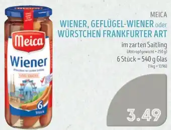 Edeka Struve MEICA WIENER, GEFLÜGEL-WIENER oder WÜRSTCHEN FRANKFURTER ART Angebot
