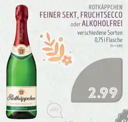 Edeka Struve ROTKÄPPCHEN FEINER SEKT, FRUCHTSECCO oder ALKOHOLFREI Angebot