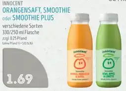 Edeka Struve INNOCENT ORANGENSAFT, SMOOTHIE oder SMOOTHIE PLUS Angebot