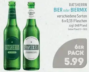 Edeka Struve RATSHERRN BIER oder BIERMIX Angebot