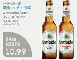 Edeka Struve KROMBACHER BIER oder BIERMIX Angebot