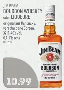 Edeka Struve JIM BEAM BOURBON WHISKEY oder LIQUEURE Angebot