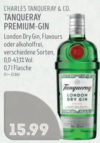 Edeka Struve CHARLES TANQUERAY & CO. TANQUERAY PREMIUM-GIN Angebot