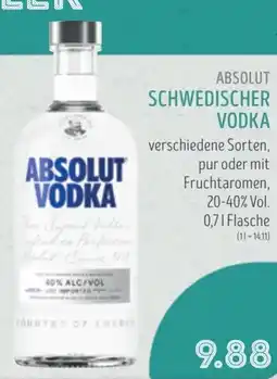 Edeka Struve ABSOLUT SCHWEDISCHER VODKA Angebot