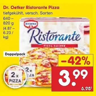 Netto Marken-Discount Dr. Oetker Ristorante Pizza Angebot
