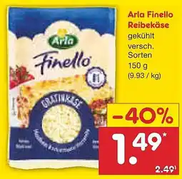 Netto Marken-Discount Arla Finello Reibekäse Angebot