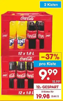 Netto Marken-Discount Coca-Cola Kombikiste 2 Kisten Angebot