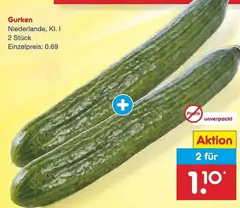 Netto Marken-Discount Gurken Angebot