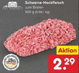 Netto Marken-Discount GUT PONHOLZ Schweine-Hackfleisch Angebot