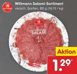Netto Marken-Discount Wiltmann Salami-Sortiment Angebot