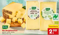Netto Marken-Discount BioBio Bio-Bergkäsestück Angebot