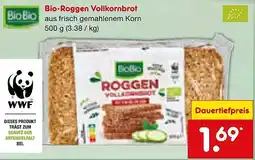 Netto Marken-Discount Bio Bio Bio-Roggen Vollkornbrot Angebot