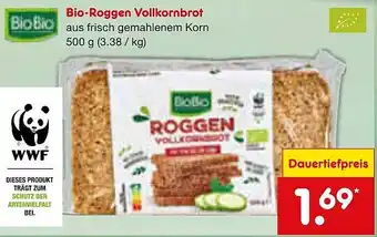 Netto Marken-Discount Bio Bio Bio-Roggen Vollkornbrot Angebot
