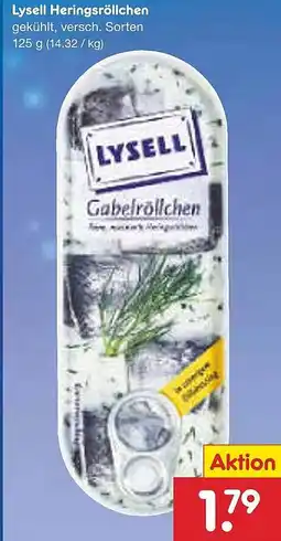 Netto Marken-Discount Lysell Heringsröllchen Angebot