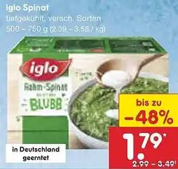 Netto Marken-Discount iglo Spinat Angebot