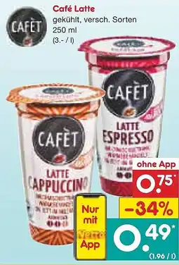 Netto Marken-Discount Café Latte CAFÉT Angebot