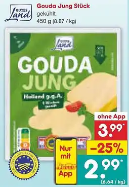 Netto Marken-Discount GUTES Land Gouda Jung Stück Angebot