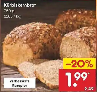Netto Marken-Discount Kürbiskernbrot Angebot