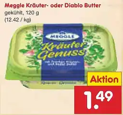 Netto Marken-Discount Meggle Kräuter- oder Diablo Butter Angebot