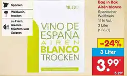 Netto Marken-Discount Bag in Box Airén blanco Angebot