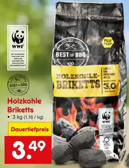 Netto Marken-Discount Holzkohle Briketts Angebot