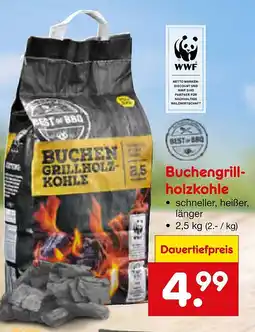 Netto Marken-Discount Buchengrill- holzkohle Angebot