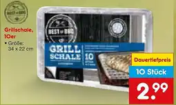 Netto Marken-Discount Grillschale, 10er Angebot