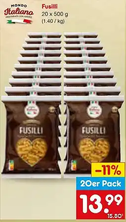 Netto Marken-Discount MONDO Italiano Fusilli Angebot