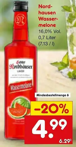 Netto Marken-Discount Nord- hausen Wasser- melone Angebot