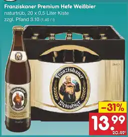 Netto Marken-Discount Franziskaner Premium Hefe Weißbier Angebot