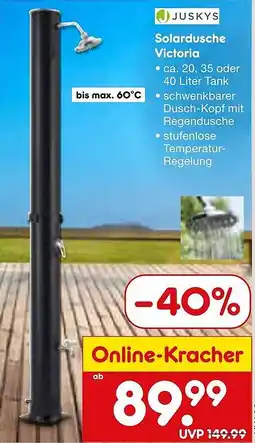 Netto Marken-Discount Juskys solardusche victoria Angebot