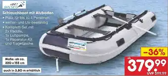 Netto Marken-Discount ART SPORT Schlauchboot mit Aluboden Angebot
